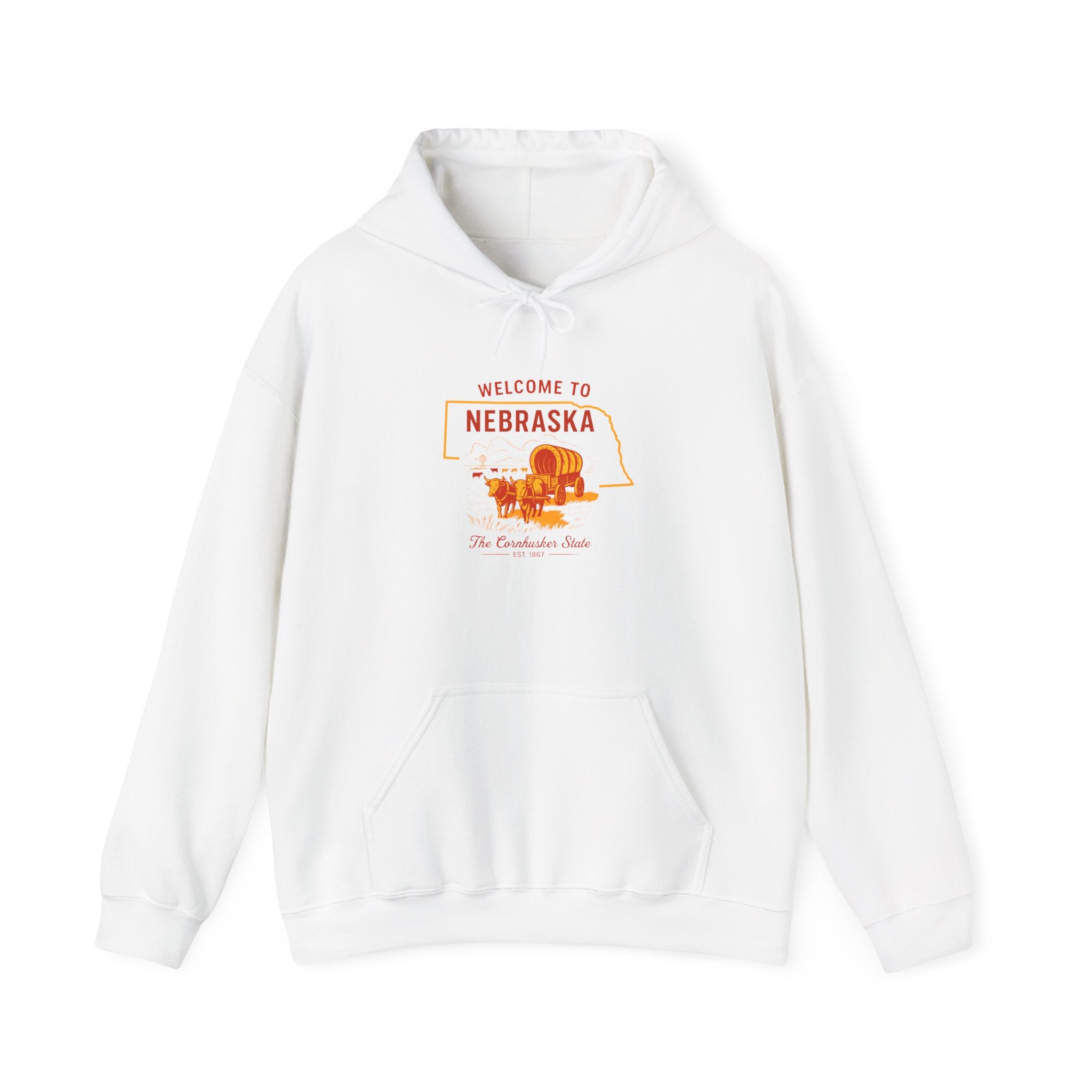 Nebraska State Hoodie Pullover