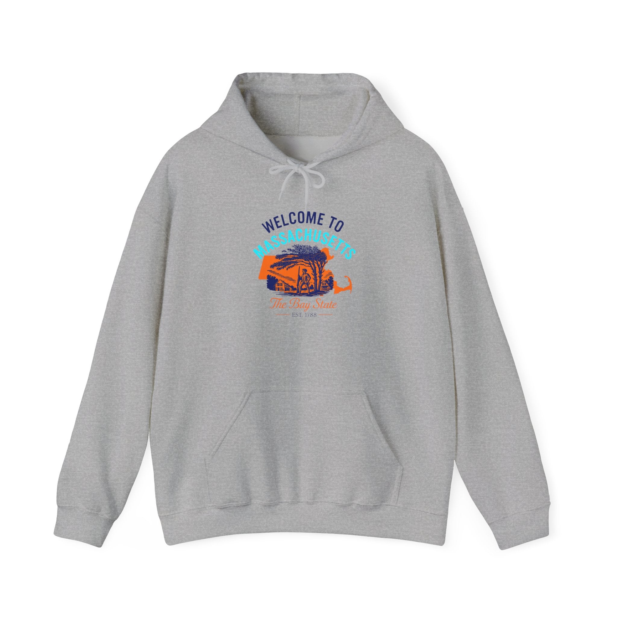 Massachusetts State Hoodie Pullover